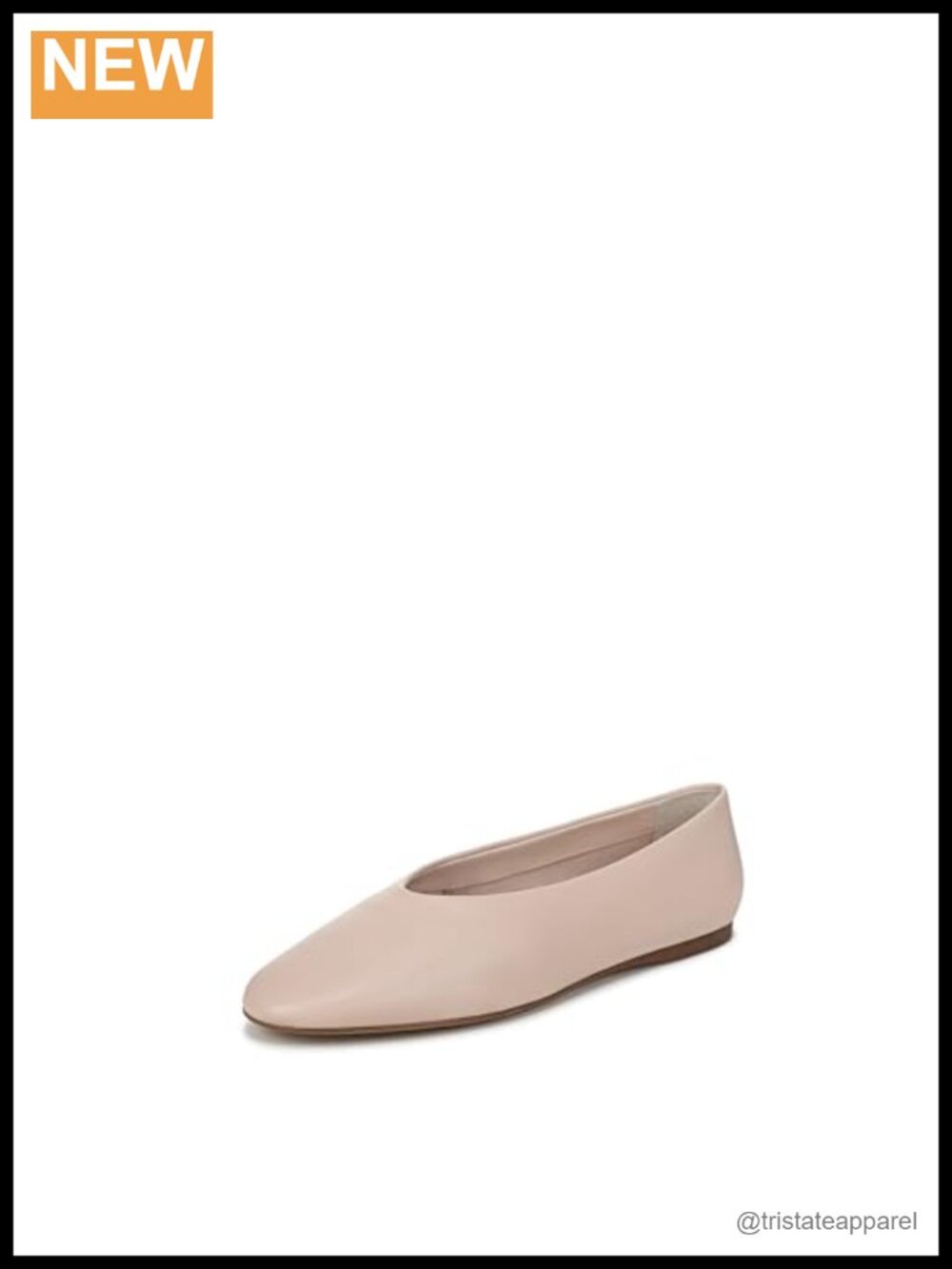 Leather Pointed Toe Ballet Flats Slip On